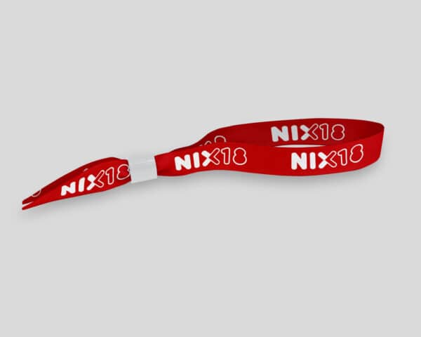 Textielbandjes nix18 rood